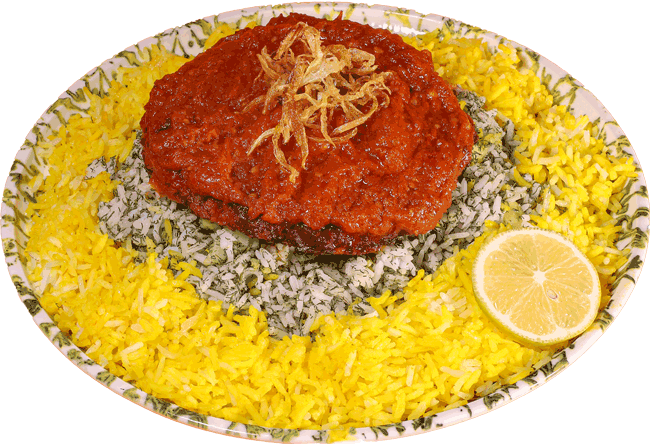 سیب پلو با کباب دیگی / ونوشک