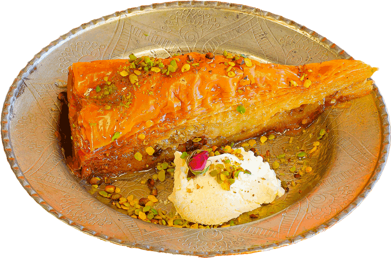 باقلوا + سرشیر / ونوشک